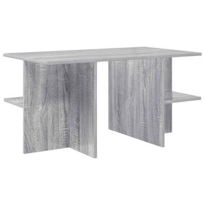 vidaXL Klubska miza Siva Sonoma 87 x 50 x 45 cm Konstruirano leseno