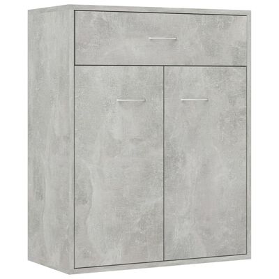 vidaXL Komoda betonsko siva 60x30x75 cm iverna plošča