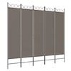 vidaXL Paravan 5-delni antracit 200x220 cm blago