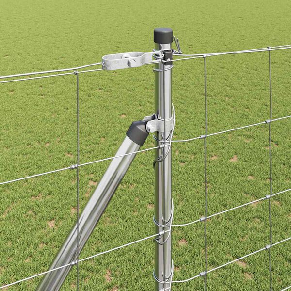 vidaXL Steber ograje. Cinkano 25 x 1,6 m Jeklo