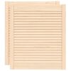 vidaXL Vrata za omarico z letvicami 2 kosa 69x59,4 cm trdna borovina