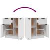 vidaXL Komoda bela 60x30x70 cm konstruiran les