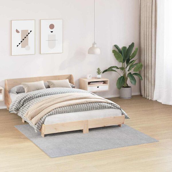 vidaXL Antiskluzna Shaggy Preproga Siva 160 x 160 cm PP