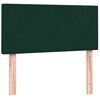 vidaXL Box Spring postelja z vzmetnico Temno zelena 90x210 cm Velvet