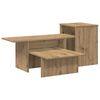 vidaXL Konzolna miza Umetni hrast 91,5 x 35 x 38,5 cm Konstruiran les