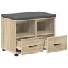 vidaXL Haldna klop Sonoma hrast 60 x 38 x 46 cm