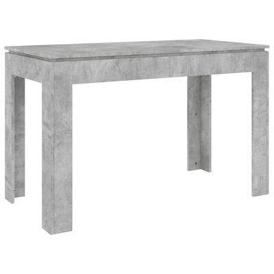 vidaXL Jedilna miza betonsko siva 120x60x76 cm iverna plošča