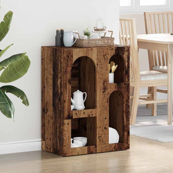 vidaXL Strani &scaron;al Star les 59 x 35 x 80.5 cm Konstruiran les