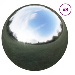 vidaXL Ogledalna krogla 8 kos &Oslash; 5 cm Srebrna Inox 201