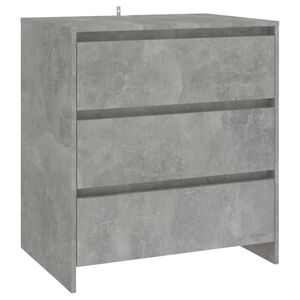 vidaXL Komoda betonsko siva 70x41x75 cm iverna plo&scaron;ča