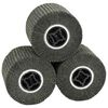 vidaXL Brusni valji 3 kos Črna 12 x 12 x 10 cm Sintetična vlakna