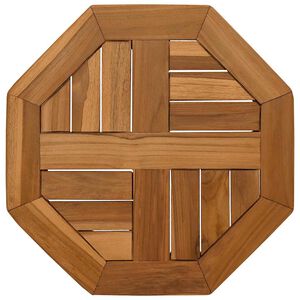 vidaXL Mizna plo&scaron;ča 40x40x2,5 cm osmerokotna trdna tikovina