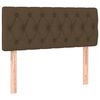 vidaXL Box spring postelja z vzmetnico temno rjav 90x190 cm blago