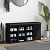 vidaXL Klop za čevlje črna 102x32x50 cm inženirski les