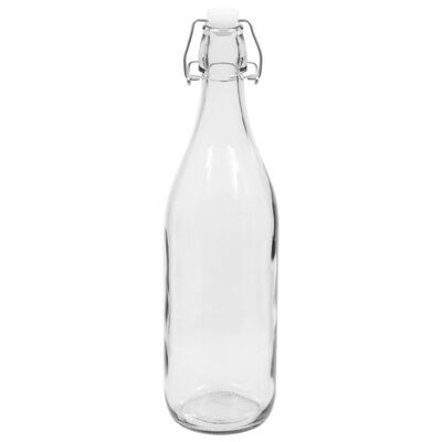vidaXL Steklenice s pokrovom 24 kosov 1 L