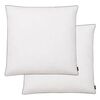 vidaXL Vzglavnik 2 kosa s polnilom iz puha/perja 80x80 cm bele barve