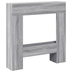 vidaXL Okvir za kamin siva sonoma 81x18x82 cm inženirski les