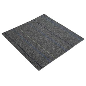 vidaXL Preproga plo&scaron;čica Srednja siva s črtami 50 x 50 cm 20 kos