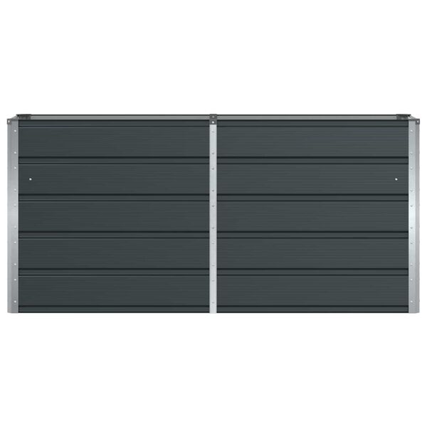 vidaXL Cvetlično korito Antracit 160 x 40 x 75 cm Jeklo