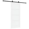 vidaXL Drsna vrata ORKDAL 86 x 198,5 cm Inženirski les Bela in črna