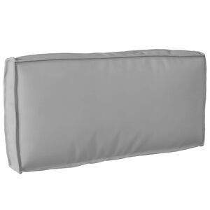 vidaXL Blazina Oxford tkanina Siva 80 x 40 x 12 cm