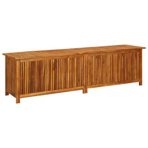 vidaXL Vrtna &scaron;katla za shranjevanje 200x50x58 cm trden akacijev les