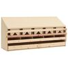 vidaXL Gnezdi&scaron;če za koko&scaron;i s 5 predelki 117x33x54 cm trdna borovina