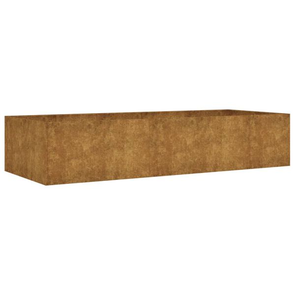 vidaXL Vrtna visoka greda 200x80x40 cm corten jeklo