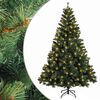 vidaXL Umetno Zložljivo Božično Drevo 240 cm 300 LED Toplo bela