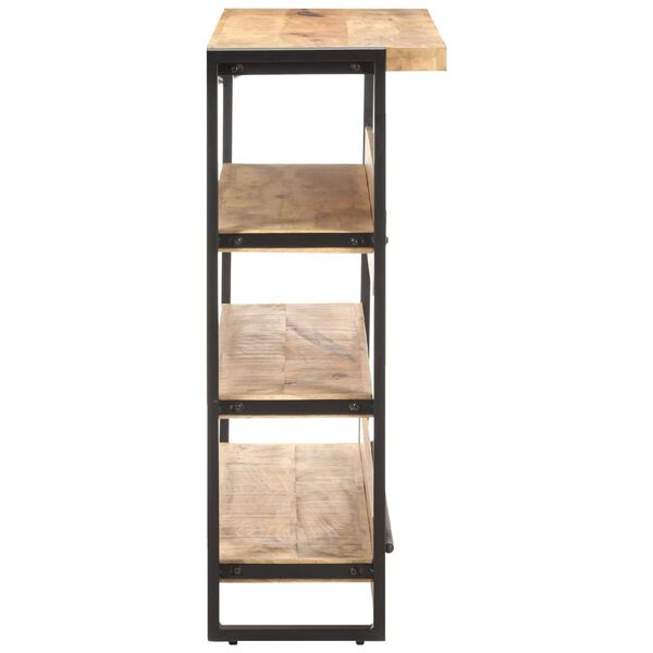 vidaXL Barska miza 120x40x101 cm robusten mangov les