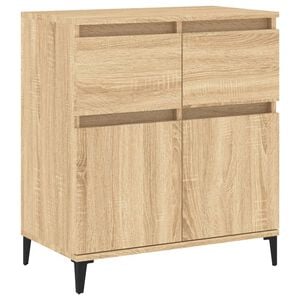 vidaXL Komoda sonoma hrast 60x35x70 cm inženirski les