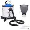 vidaXL Vakuumski sesalnik za pepel HEPA filter 1200 W 20 L jeklen