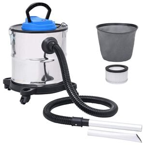 vidaXL Vakuumski sesalnik za pepel HEPA filter 1200 W 20 L jeklen