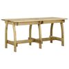 vidaXL Vrtna miza 160x74x75 cm impregnirana borovina