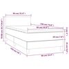 vidaXL Box spring postelja z vzmetnico moder 90x190 cm blago