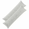 vidaXL Prevleka za blazino 2 kos HOUTEN Svetlo siva 40 x 145 cm Flanel