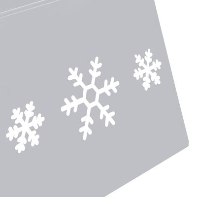 vidaXL Podloga za novoletno jelko srebrna in bela Ø68x25 cm
