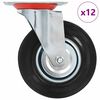 vidaXL Gibljiva kolesa 12 kosov 125 mm