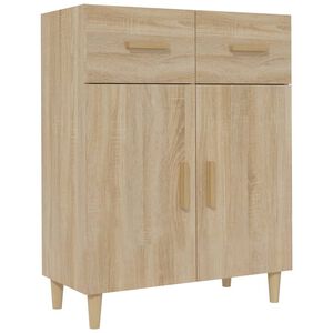 vidaXL Komoda sonoma hrast 69,5x34x89 cm konstruiran les