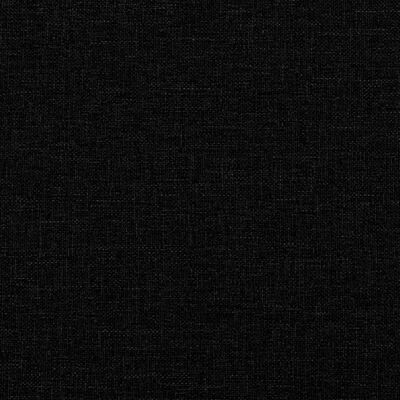 vidaXL Posteljni okvir z vzglavjem črn 200x200 cm blago