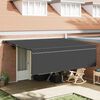vidaXL Retraktilna tenda Antracit 450 &times; 300 cm Poliester in aluminij