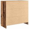 vidaXL Komoda s predalom starinski les 80x34x76 cm inženirski les