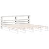 vidaXL Vzglavje s policami belo 200 cm trdna borovina