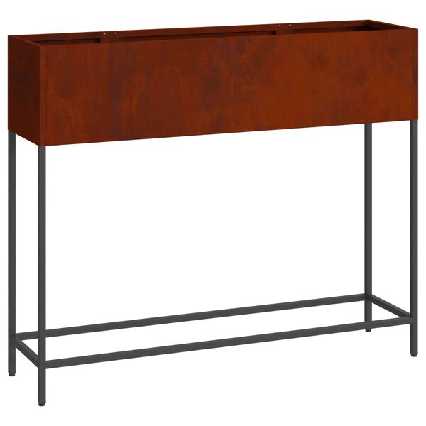 vidaXL Povi&scaron;ano vrtnarsko korito Rjav 100 x 26 x 82 cm