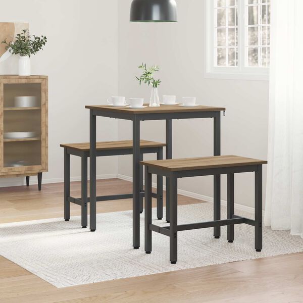 vidaXL Jedilne mize KOVINA