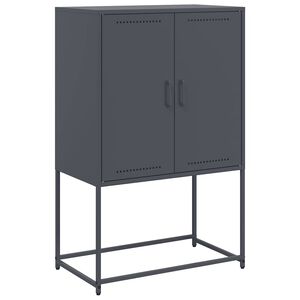 vidaXL Visoka omara antracit 68,5x38,5x107 cm jeklo
