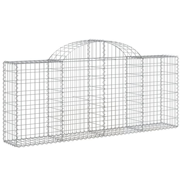 vidaXL Obokane gabion ko&scaron;are 30 kosov 200x30x80/100 cm cinkano železo
