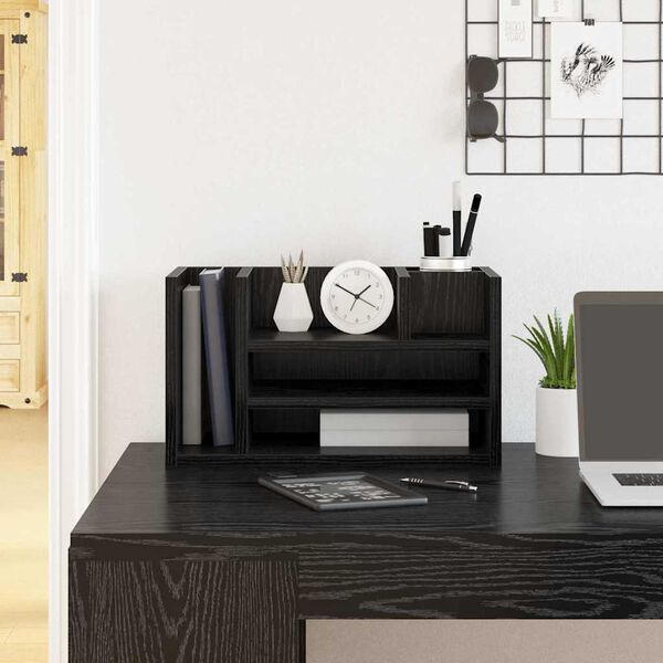 vidaXL Organizator za mizo Star les 44.5 x 24 x 25 cm Konstruiran les