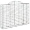 vidaXL Obokane gabion košare 15kosov 200x30x140/160cm pocinkano železo
