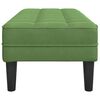 vidaXL klop z blazino Svetlo zelena 113 x 57 x 39 cm Žamet